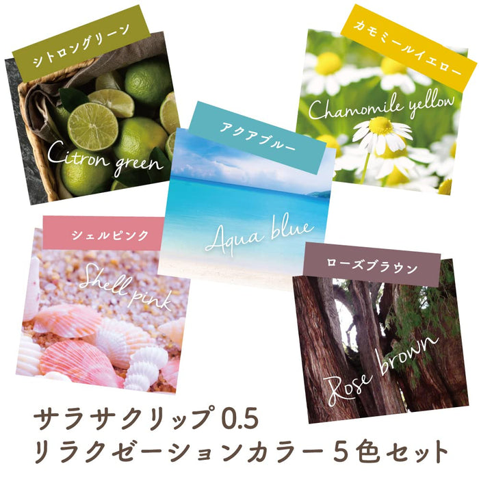 Zebra Gel Ballpoint Pen Set - 0.5mm, 5 Colors-Kiichin - The #1 Place for Japanese Goods in Your Hand!