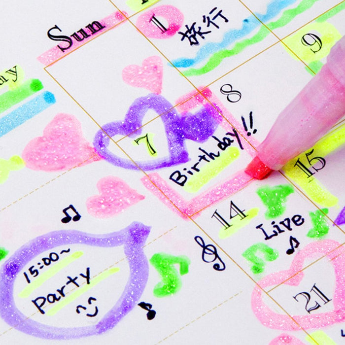Zebra Japan Kirarich Highlighter Pen - 5 Color Set-Kiichin - The #1 Place for Japanese Goods in Your Hand!