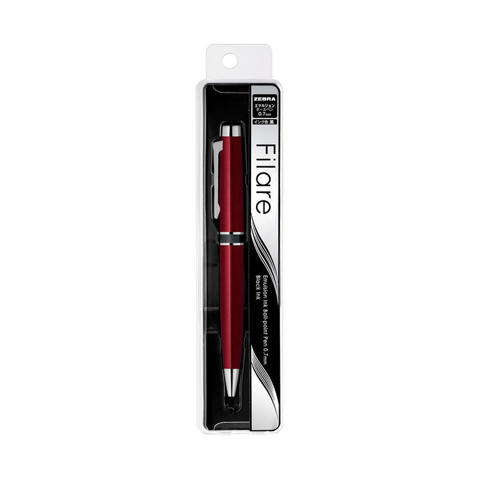 Zebra Filare 0.7 Red Ballpoint Pen - Premium Quality for Japan Market-Kiichin - The #1 Place for Japanese Goods in Your Hand!