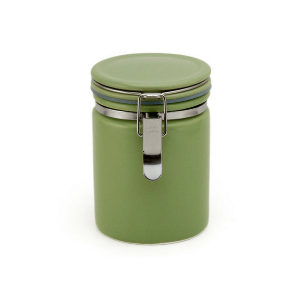 Zero Japan Mino Ware Tea Canister 100 Green - Premium Ceramic Storage Solution-Kiichin - The #1 Place for Japanese Goods in Your Hand!