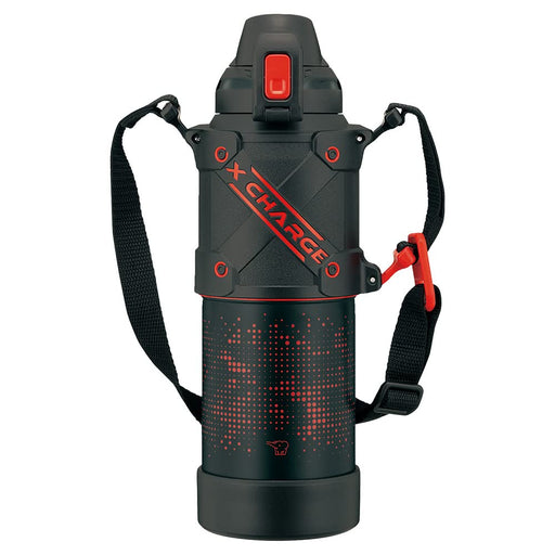 Zojirushi Mahobin 1L Sports Bottle Seamless Stainless Steel Red/Black 2 Items To Wash-Kiichin - The #1 Place for Japanese Goods in Your Hand!