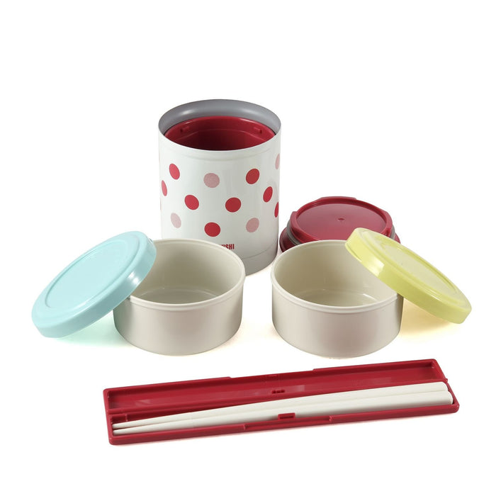 Zojirushi Mahobin 0.24L Bento Box & 0.19L Side Containers Chopsticks & Lunch Bag-Kiichin - The #1 Place for Japanese Goods in Your Hand!