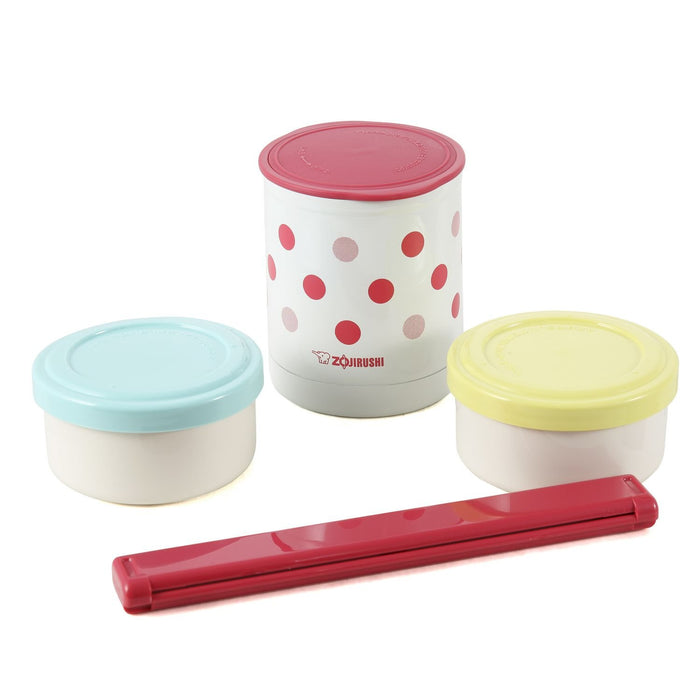 Zojirushi Mahobin 0.24L Bento Box & 0.19L Side Containers Chopsticks & Lunch Bag-Kiichin - The #1 Place for Japanese Goods in Your Hand!