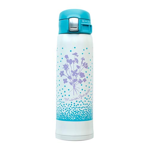 Zojirushi SM-SW48 0.48L Stainless Steel Mug Flower Blue-Kiichin - The #1 Place for Japanese Goods in Your Hand!