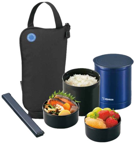 Zojirushi 0.5 Cup Thermal Lunch Box Sz-Ja02-Ba Black-Kiichin - The #1 Place for Japanese Goods in Your Hand!