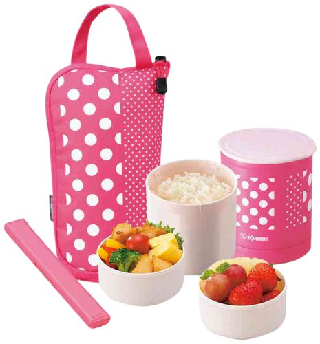 Zojirushi Thermal Lunch Box 0.5 Cup Pink Sz-Ja02-Pa-Kiichin - The #1 Place for Japanese Goods in Your Hand!