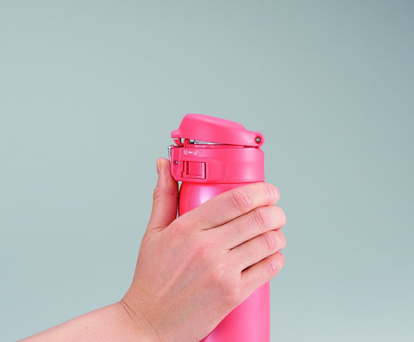 Zojirushi Mahobin SM-SC48-PV 480ml Coral Pink Lightweight Steel Water Bottle-Kiichin - The #1 Place for Japanese Goods in Your Hand!