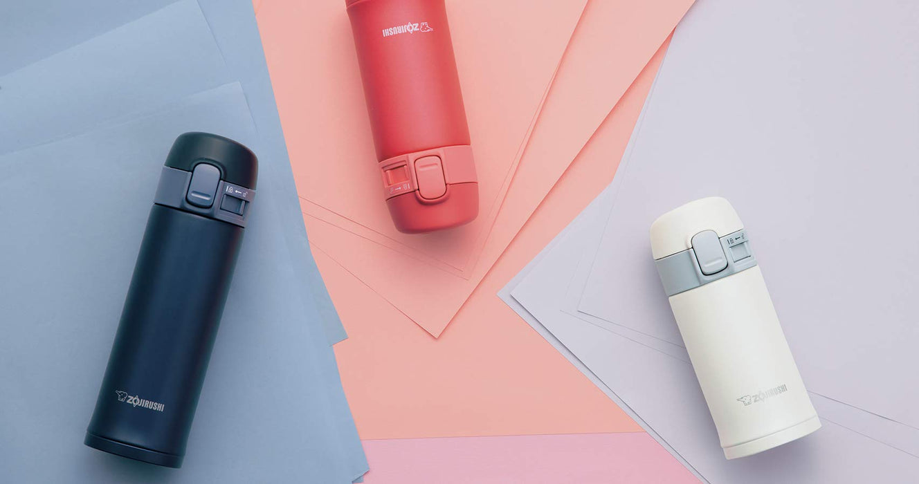 Zojirushi SM-PC30-AD Steel Water Bottle 300ml One-Touch Navy-Kiichin - The #1 Place for Japanese Goods in Your Hand!