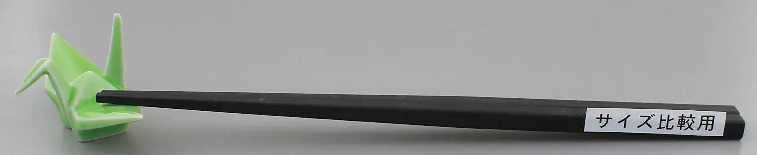 24to3 Nishitomi Ceramics Arita Porcelain Chopstick Rest Origami Crane Green