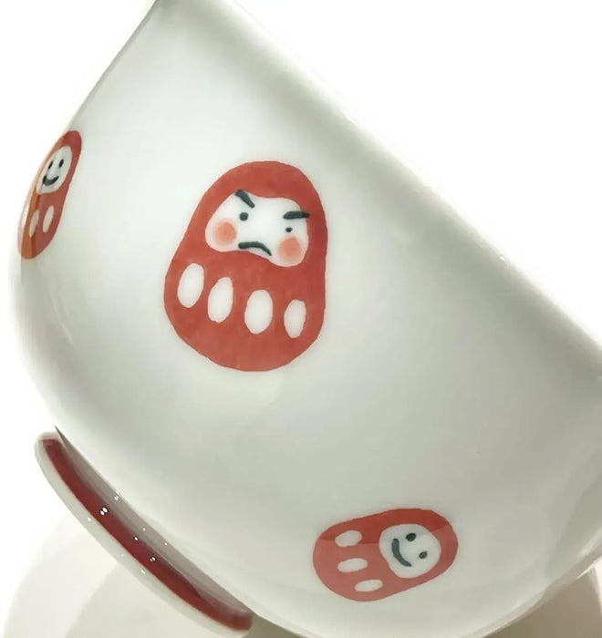 24to3 Nishitomi Ceramics Hasami Ware Daruma Plate Bowl 13cm Microwave Safe