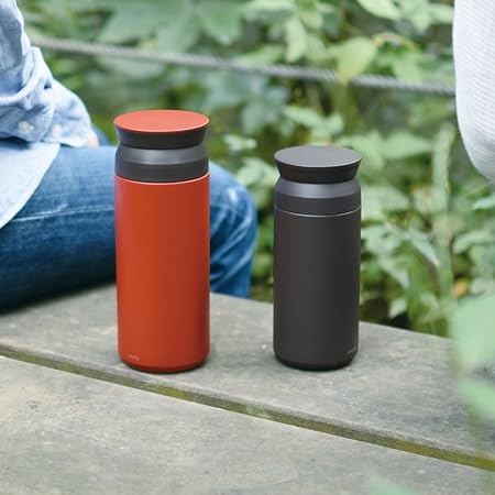 KINTO 500ml Red Travel Tumbler - Vacuum Insulated for Hot & Cold Drinks
