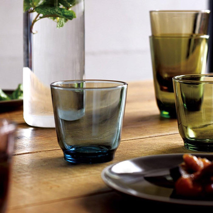 KINTO Hibi Tumbler 220Ml Blue Glass 26871 Durable Drinkware
