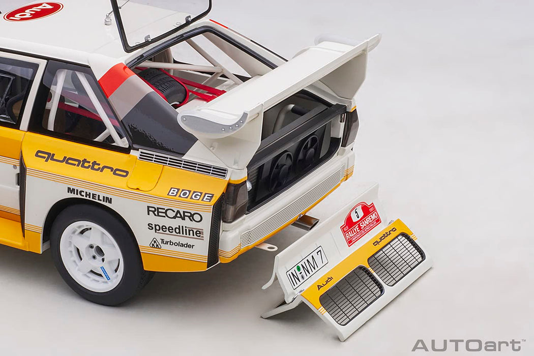 Autoart Audi Sport Quattro S1 WRC 1985 Sanremo Rally Winner 1/18 Scale Model 88503-Kiichin - The #1 Place for Japanese Goods in Your Hand!