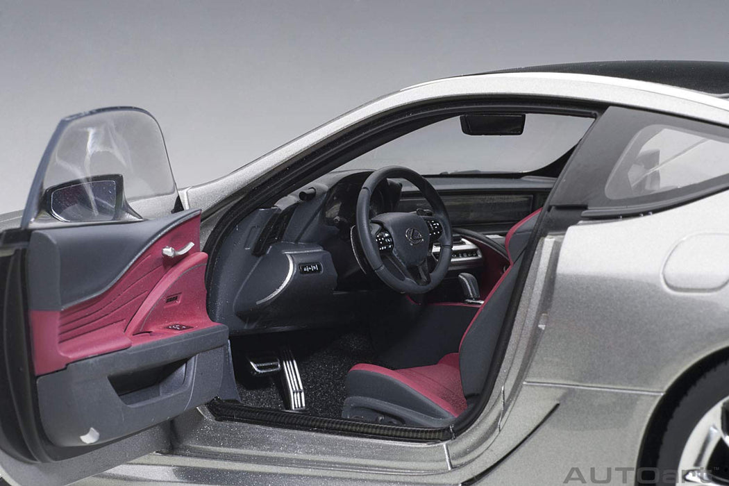 Autoart 1/18 Lexus LC500 Titanium Silver/Dark Rose-Kiichin - The #1 Place for Japanese Goods in Your Hand!
