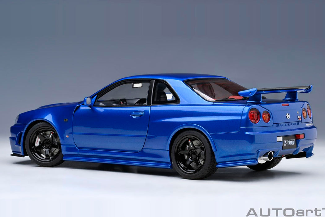 Autoart Nismo R34 GT-R Z-Tune 1/18 Scale in Bayside Blue - Finished Product-Kiichin - The #1 Place for Japanese Goods in Your Hand!