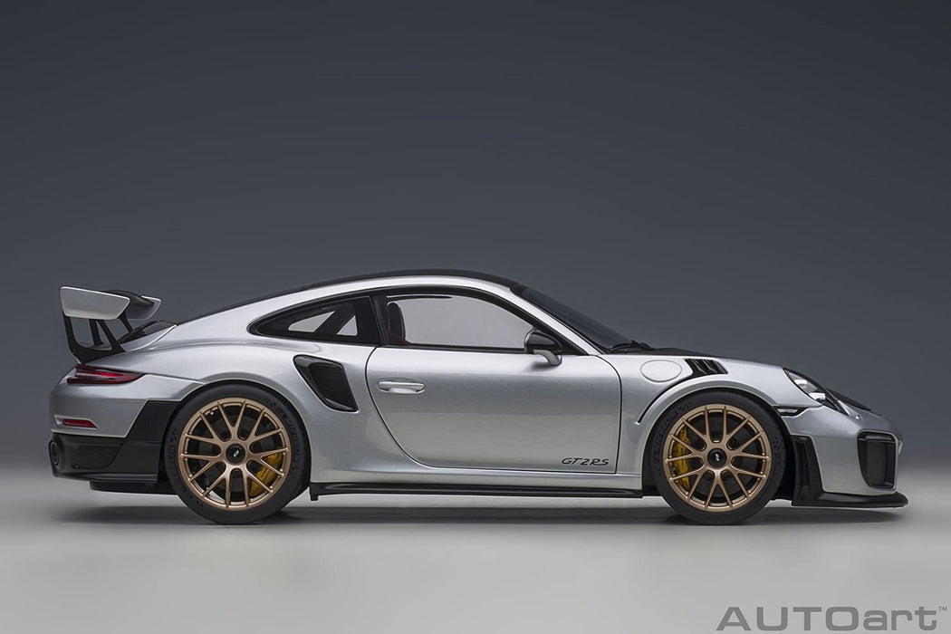 Autoart 1/18 Porsche 911 Gt2 Rs Weissach Pkg 78174 Silver/Carbon-Kiichin - The #1 Place for Japanese Goods in Your Hand!