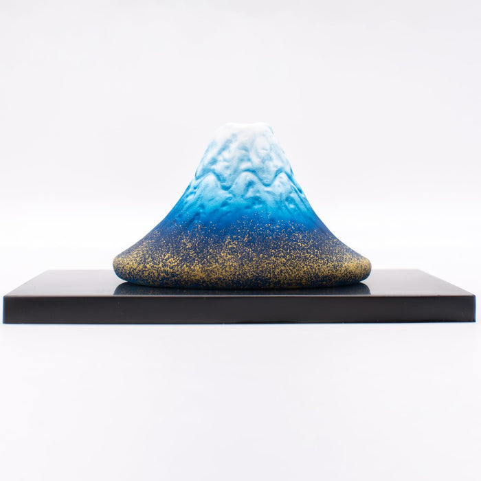 Santo Banko Ware Mount Fuji Ornament Navy Blue Gradient Home Decor 14516