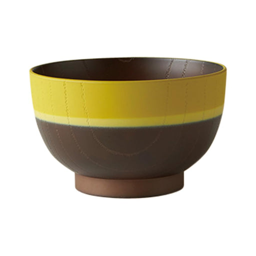Sujinonakajima The Raw Material Ra-Bow 12cm Break-Resistant Miso Bowl Yellow-Kiichin - The #1 Place for Japanese Goods in Your Hand!