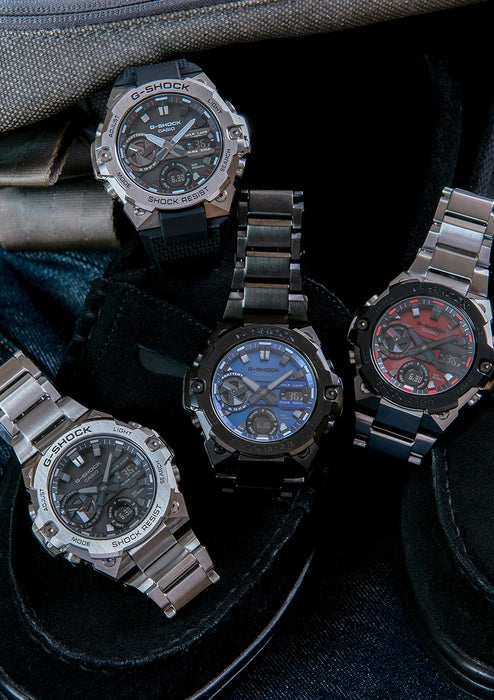Casio G-Shock Gray Men's G-Steel Watch with Smartphone Link Carbon Core Guard Structure - Gst-B400Bd-1A2Jf-Kiichin - The #1 Place for Japanese Goods in Your Hand!