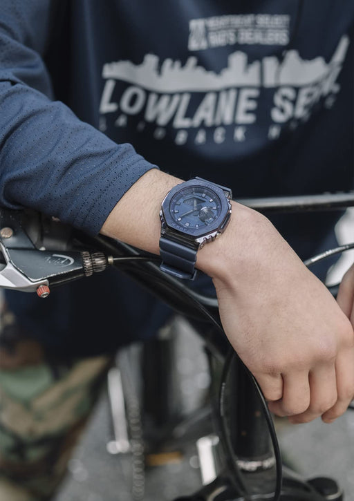 G-Shock Casio Men's Watch GM-2100N-2Ajf in Blue Metal Covered Authentic Domestic Product-Kiichin - The #1 Place for Japanese Goods in Your Hand!