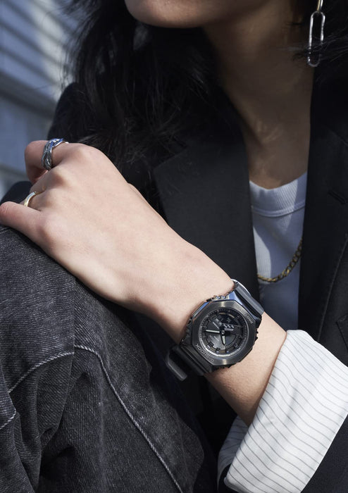 Casio G-Shock Mid-Size Women's Watch GM-S2100B-8Ajf Genuine Domestic Product Grey Metal Cover-Kiichin - The #1 Place for Japanese Goods in Your Hand!