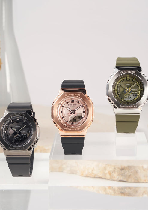 Casio G-Shock Mid-Size Women's Watch GM-S2100B-8Ajf Genuine Domestic Product Grey Metal Cover-Kiichin - The #1 Place for Japanese Goods in Your Hand!