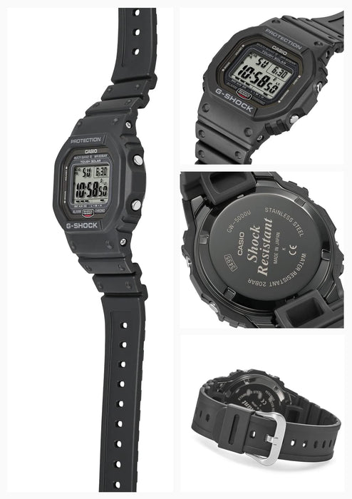 Casio G-Shock GW-5000U-1JF Men's Black Watch - Durable and Stylish-Kiichin - The #1 Place for Japanese Goods in Your Hand!