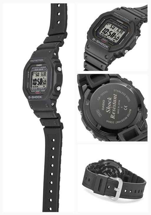 Casio G-Shock GW-5000U-1JF Men's Black Watch - Durable and Stylish-Kiichin - The #1 Place for Japanese Goods in Your Hand!