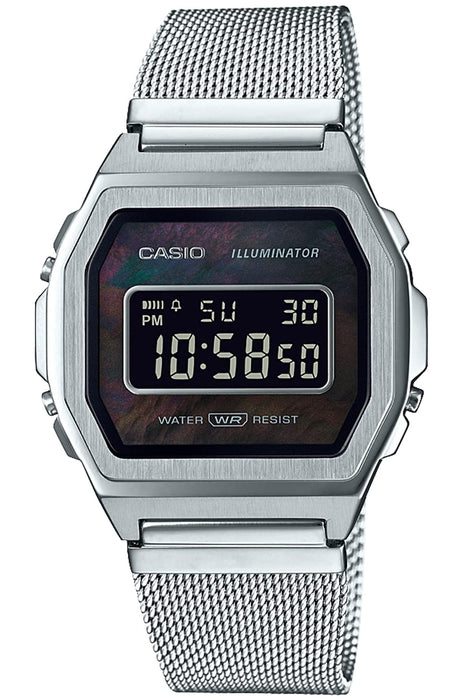 Casio A1000M-1Bjf Unisex Silver Watch Premium Series Genuine Quality