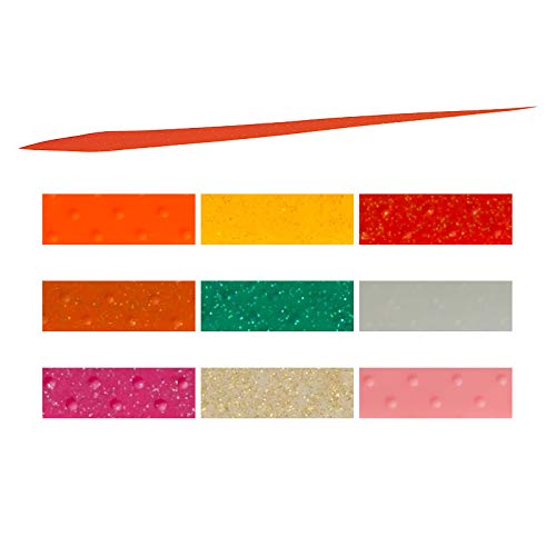 Daiwa Tairaba Silicone Necktie 3D Dot Orange Glitter Red Fang 069878-Kiichin - The #1 Place for Japanese Goods in Your Hand!