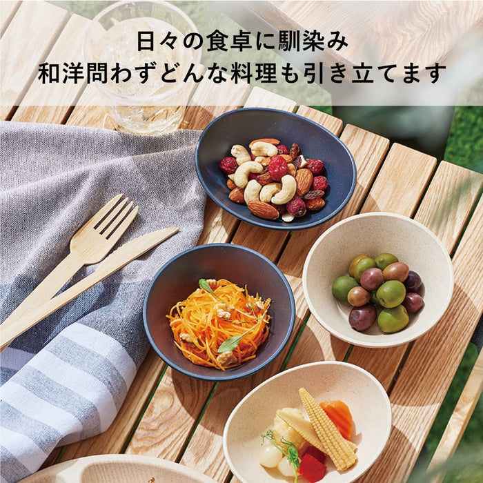 Daiwa White Plate 21cm - Durable Stackable Melamine Dish Made in Japan