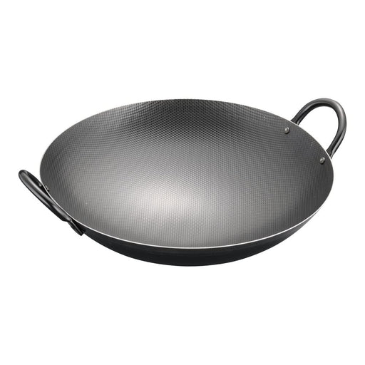 Endo Shoji 30Cm Super Embossed Iron Wok - Made in Japan Aty7630-Kiichin - The #1 Place for Japanese Goods in Your Hand!