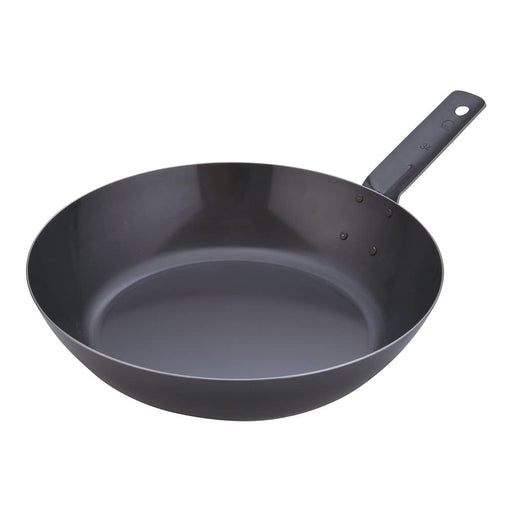 Endo Shoji 34cm Iron Frying Pan IH Compatible Black Skin Made in Japan-Kiichin - The #1 Place for Japanese Goods in Your Hand!
