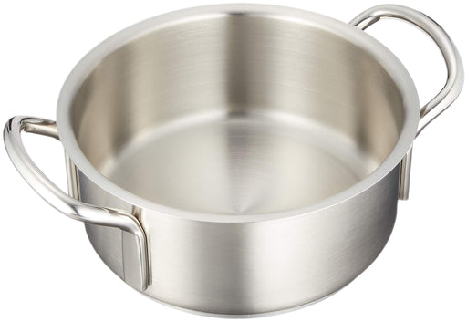 Endo Shoji 18cm IH Compatible Stainless Steel Murano Pot Without Lid-Kiichin - The #1 Place for Japanese Goods in Your Hand!