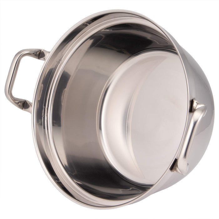Endo Shoji 45cm IH Compatible Stainless Steel Round Pot Made in Japan-Kiichin - The #1 Place for Japanese Goods in Your Hand!