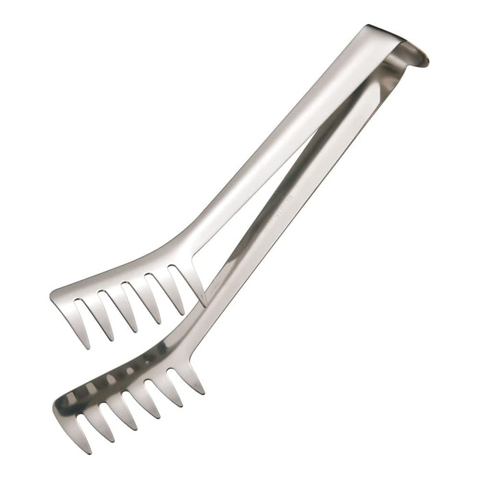 Endo Shoji Large Stainless Steel Spaghetti Tongs 18-8 Made in Japan-Kiichin - The #1 Place for Japanese Goods in Your Hand!
