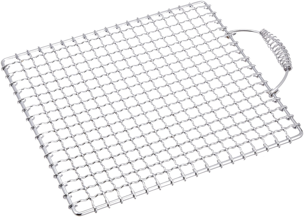 Endo Shoji Professional Grilling Net No. 27 with Spring Handle Japan Made-Kiichin - The #1 Place for Japanese Goods in Your Hand!