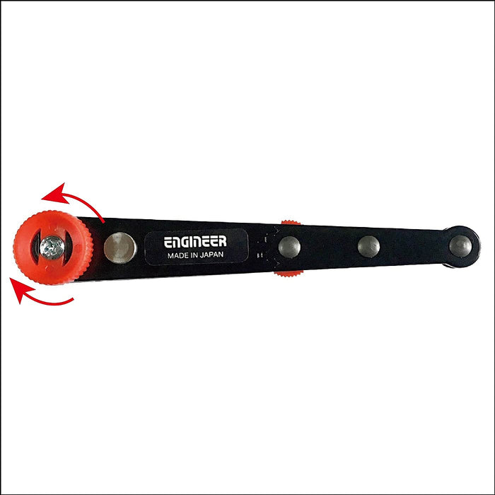 Engineer 10-Bit Black Offset Ratchet Set DR-06 with 40mm Tip Thickness-Kiichin - The #1 Place for Japanese Goods in Your Hand!