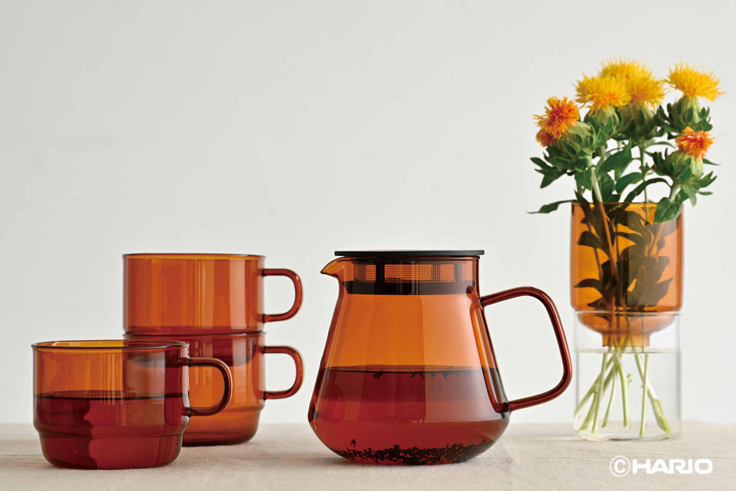 Hario Colors Tea and Coffee Server Camel Elegant Beverage Dispenser