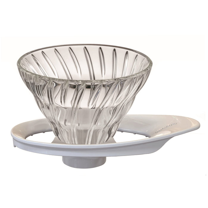 Hario V60 Glass Dripper 01 White Japan VDGR-01-W 1-2 Cups-Kiichin - The #1 Place for Japanese Goods in Your Hand!