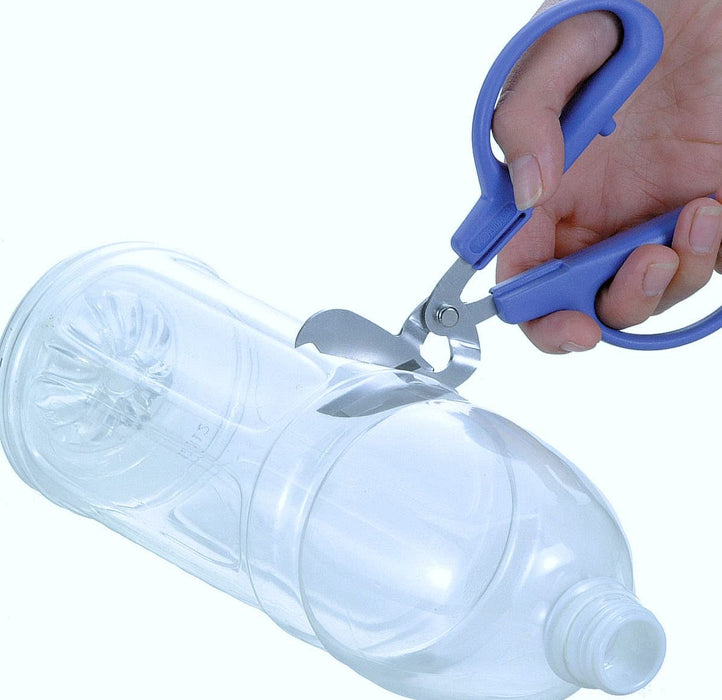 Hasegawa Knives PS-50H Blue Plastic Bottle Scissors 16cm Total Length 3.4cm Blade-Kiichin - The #1 Place for Japanese Goods in Your Hand!
