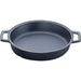 Iwachu Sukiyaki Pot 25Cm Black Nambu Ironware IH Compatible Smile Finish-Kiichin - The #1 Place for Japanese Goods in Your Hand!