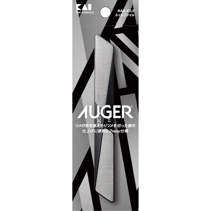 Kai Auger Men's Double-Sided Stainless Steel Nail File Black