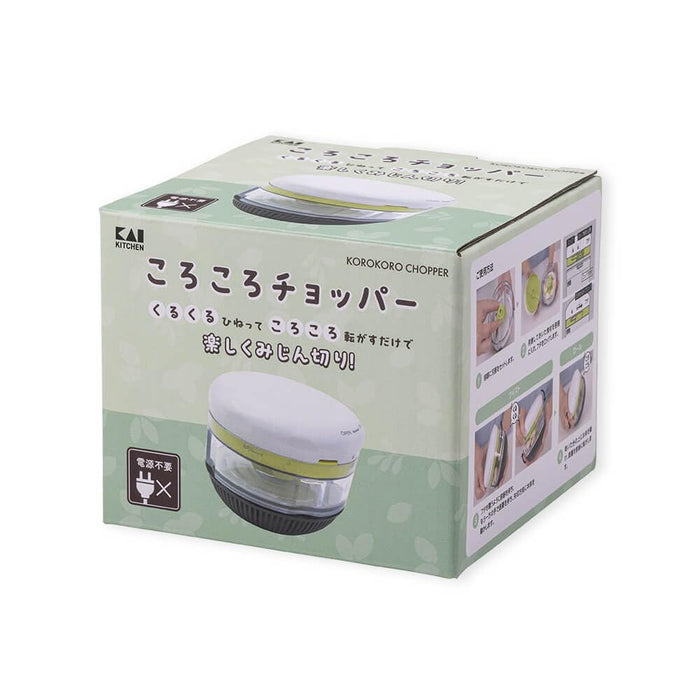 Kai Corporation Korokoro Chopper for Herbs Mayonnaise Meringue DH8232-Kiichin - The #1 Place for Japanese Goods in Your Hand!