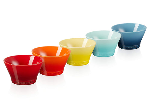 Le Creuset Rainbow 5-Piece Medium Bowl Set Official Japanese Product-Kiichin - The #1 Place for Japanese Goods in Your Hand!