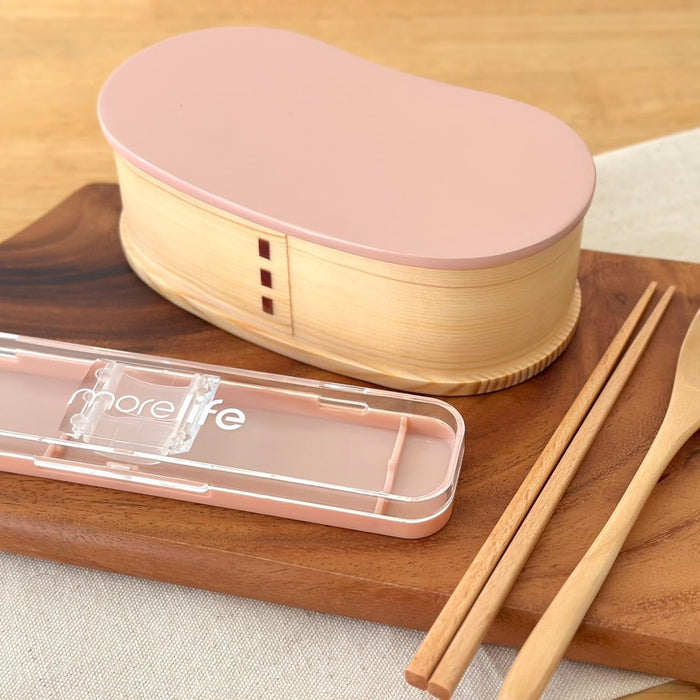 Yamaya Lacquerware Shop Magewappa Pastel Bento Set Wooden Pink Lunch Box-Kiichin - The #1 Place for Japanese Goods in Your Hand!