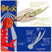 Major Craft Metal Jig Tai Chisel 80G Red TM-80/#7-Kiichin - The #1 Place for Japanese Goods in Your Hand!