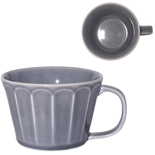 Minoru Pottery Mino Ware Gray Mebole Soup Cup Durable Ceramic Tableware-Kiichin - The #1 Place for Japanese Goods in Your Hand!
