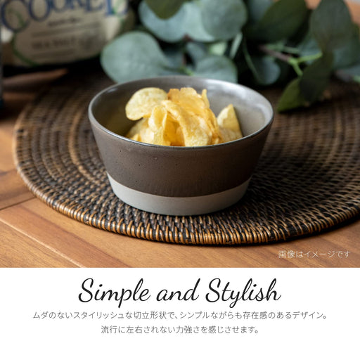 Minoru Pottery Mino Ware Black Bowl with Lid 13cm 130 Pack Plantaree-Split-Kiichin - The #1 Place for Japanese Goods in Your Hand!