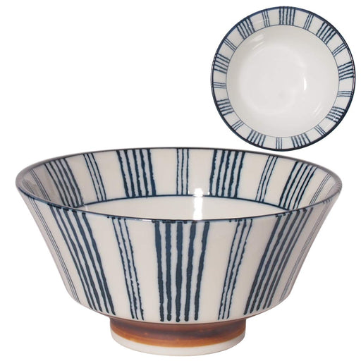 Minoru Touki Mino Ware Suzu 150 Bowl with Striped Pattern Pottery-Kiichin - The #1 Place for Japanese Goods in Your Hand!